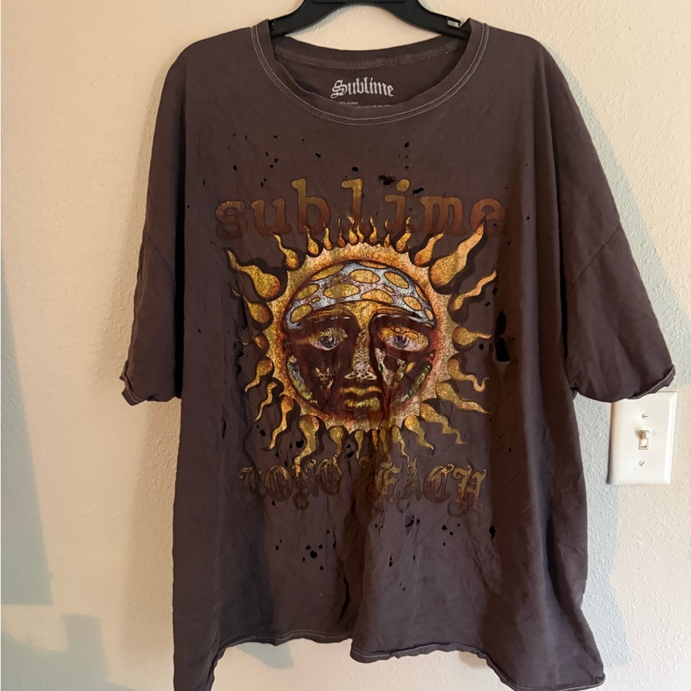 Urban Outfitters Brown Graphic Tee